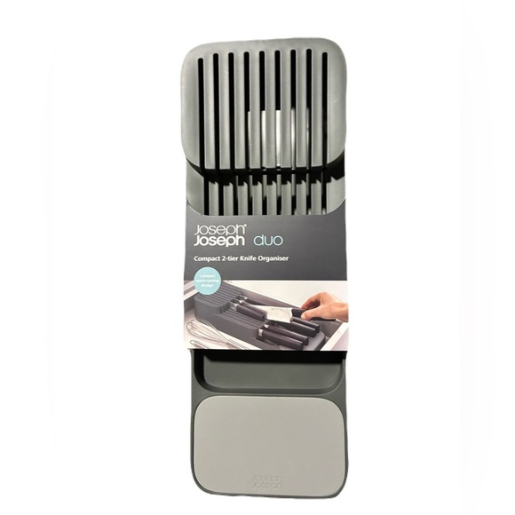 Joseph Joseph Duo 2-tier Knife Drawer Organizer Compact space-saving design NEW - Picture 1 of 4